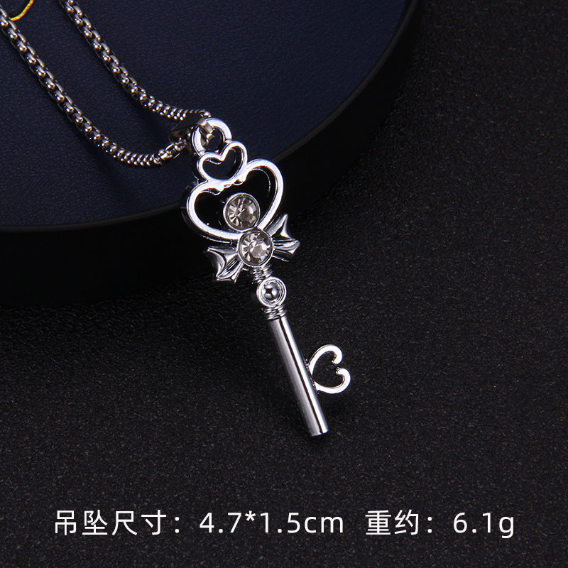 Wholesale Love Key Diamond Necklace